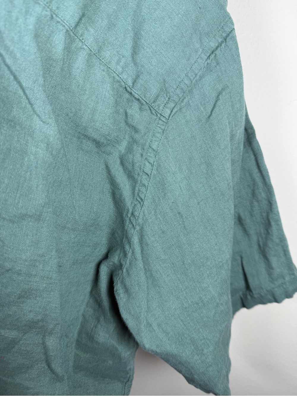 Theory Noll Linen Camp Shirt In Balsam Sz M - Picture 11 of 12
